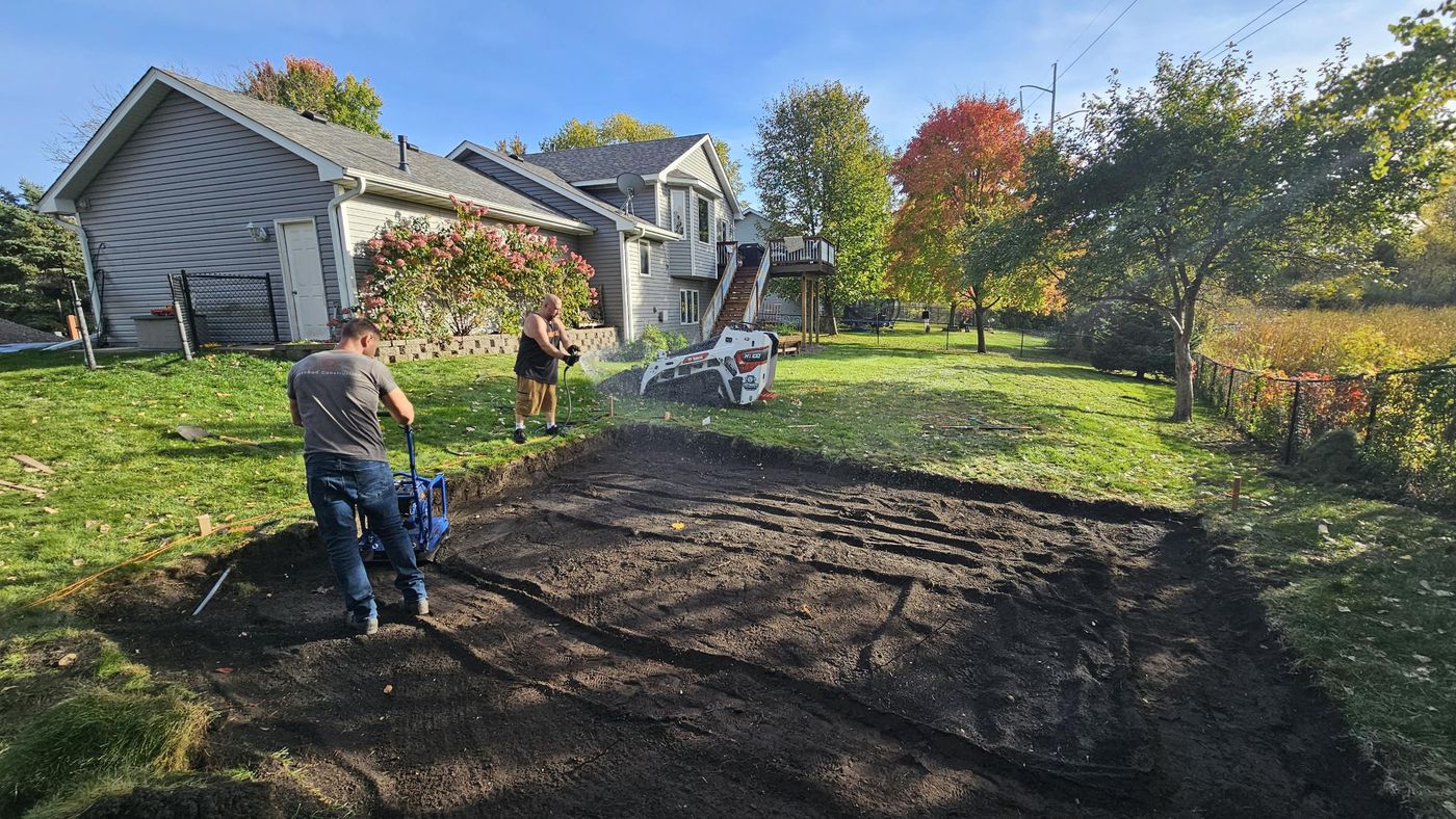 Deck site prep and grading