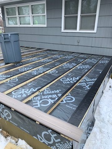 Joists wrapped before composite goes down