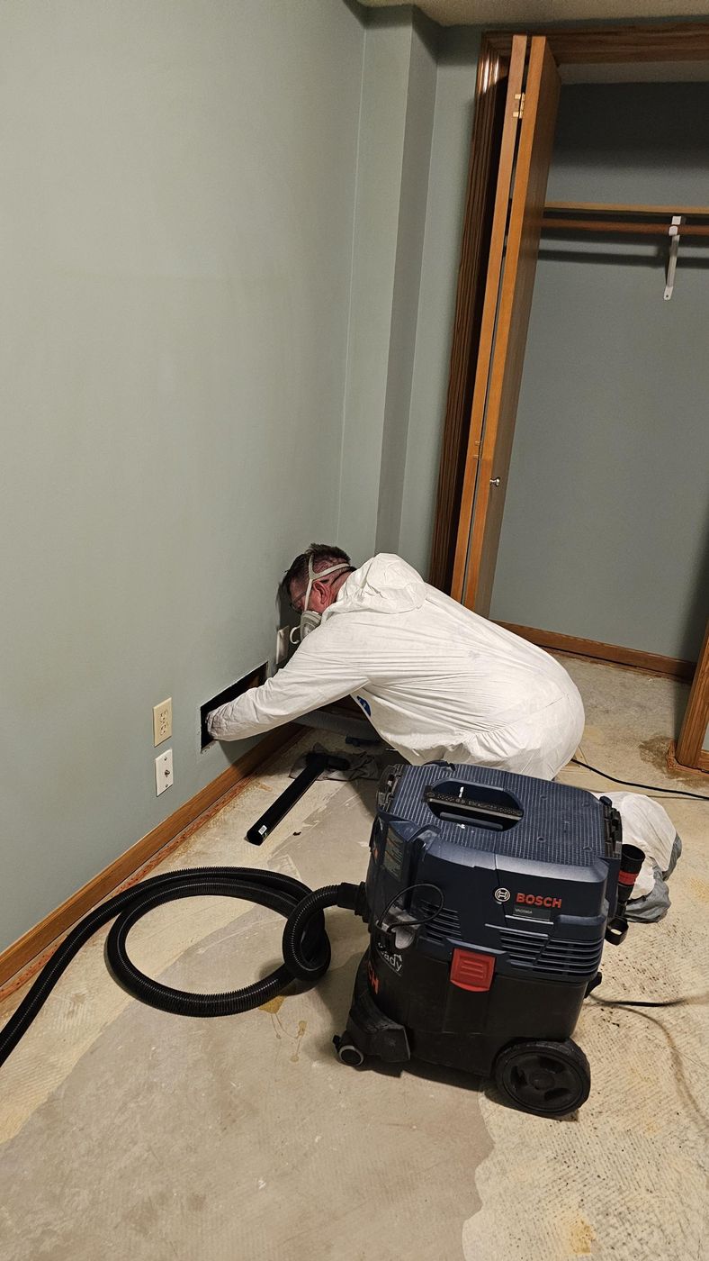 Checking inside walls for moisture and mold